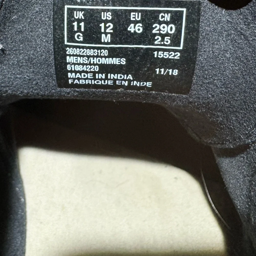 Men’s‎ Clarks Bushacre Boots Black Suede Size 12M #15522